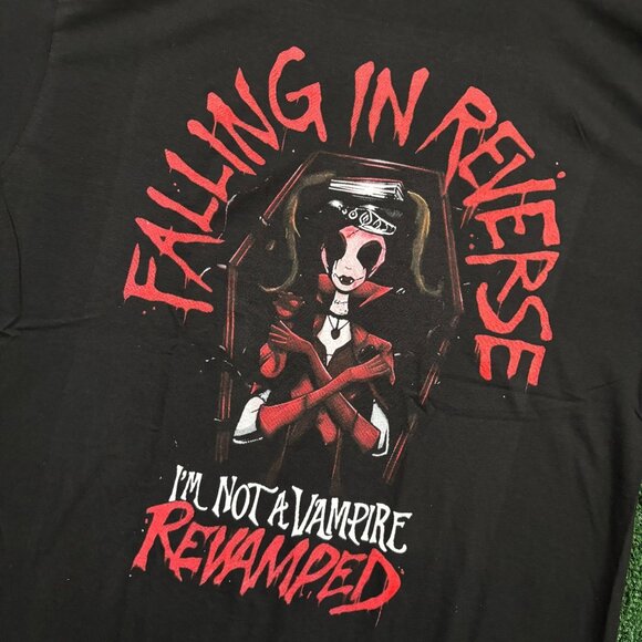 Falling in Reverse I'm Not A Vampire Revamped Rock Band T-Shirt Size Large - Picture 4 of 4